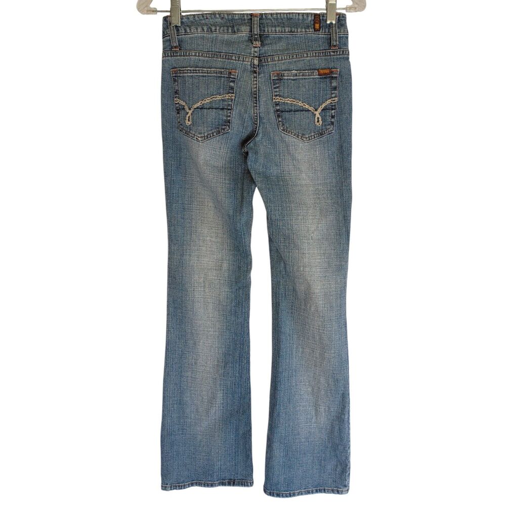 Y2K Bongo Denim Blue Jeans Women Sz 1 Low Rise Flared Boot Cut Western